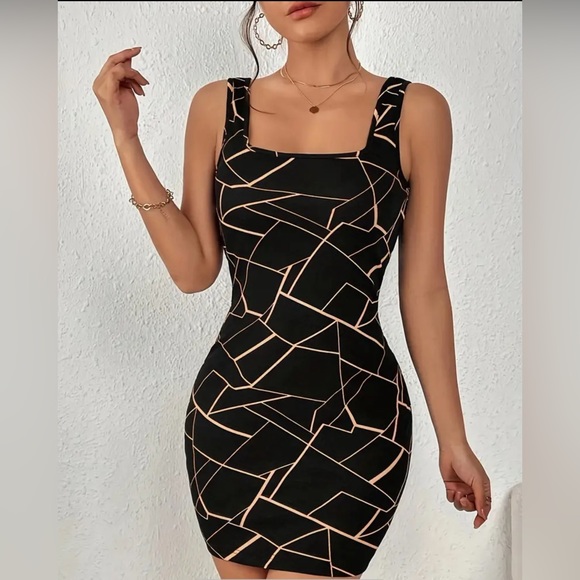 Dresses & Skirts - Allover Print Bodycon Tank Dress 😍host-pick!